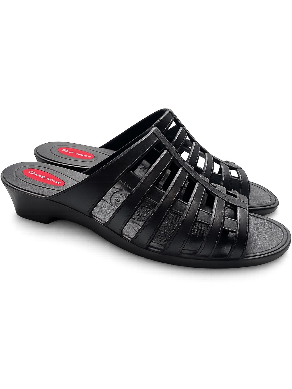 Okabashi Black Comfort Slide Sandals Strappy Mule Made USA Women’s L - Picture 2 of 9